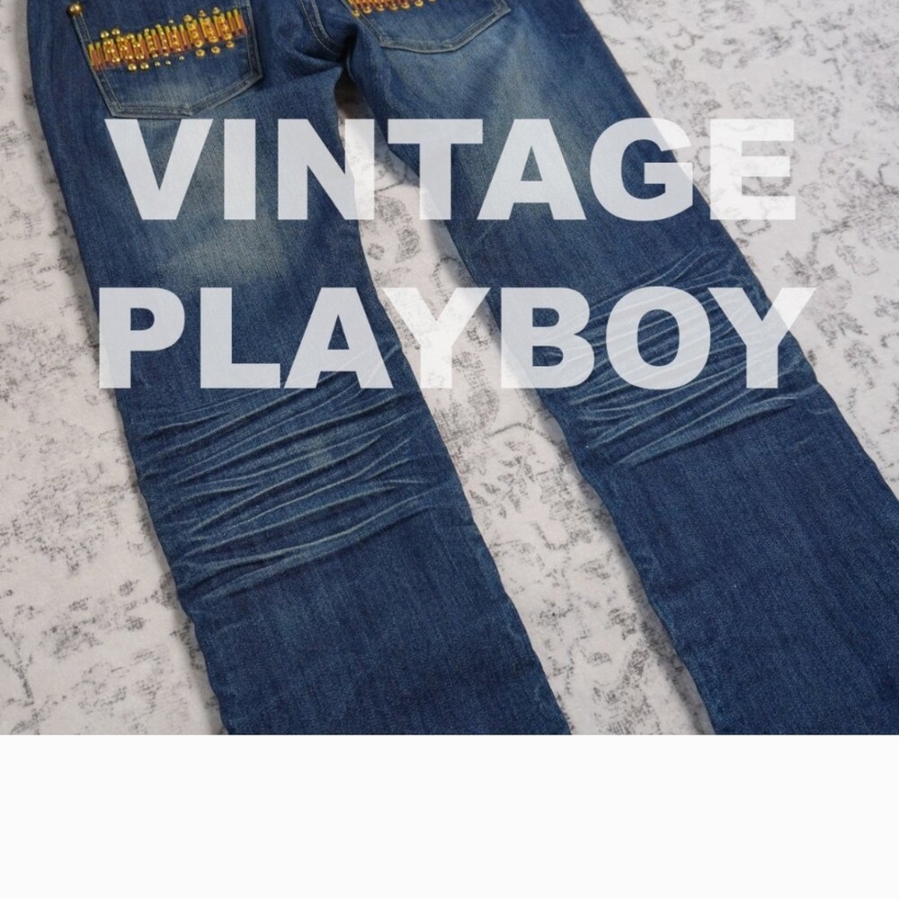 PLAYBOY Women's Skinny Jeans - Dark Blue Denim
